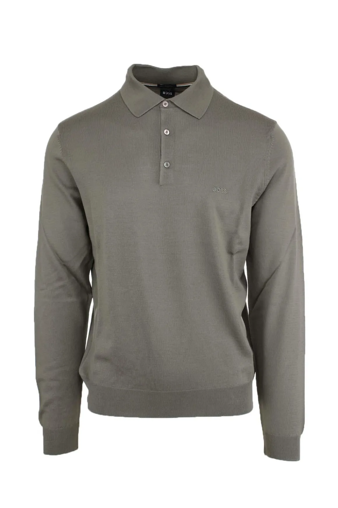 Polo manica lunga in lana merinos