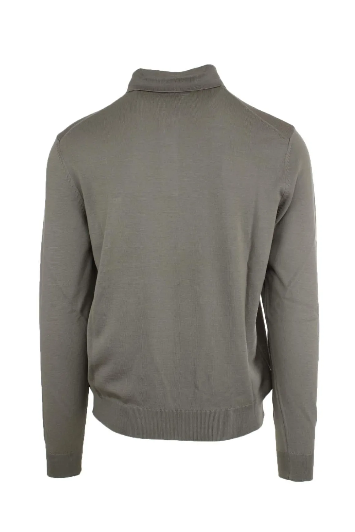 Polo manica lunga in lana merinos