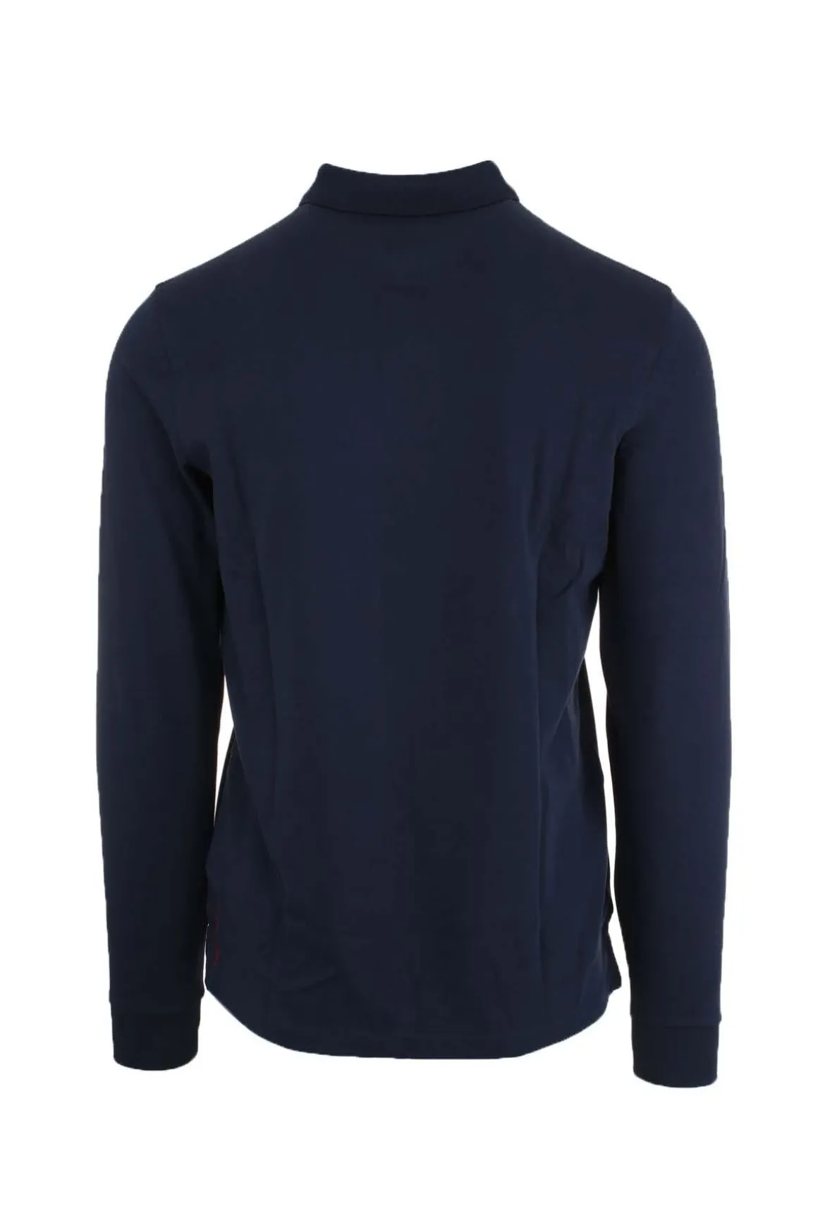 Polo manica lunga in pi con logo