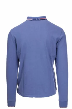 Polo manica lunga maxi logo