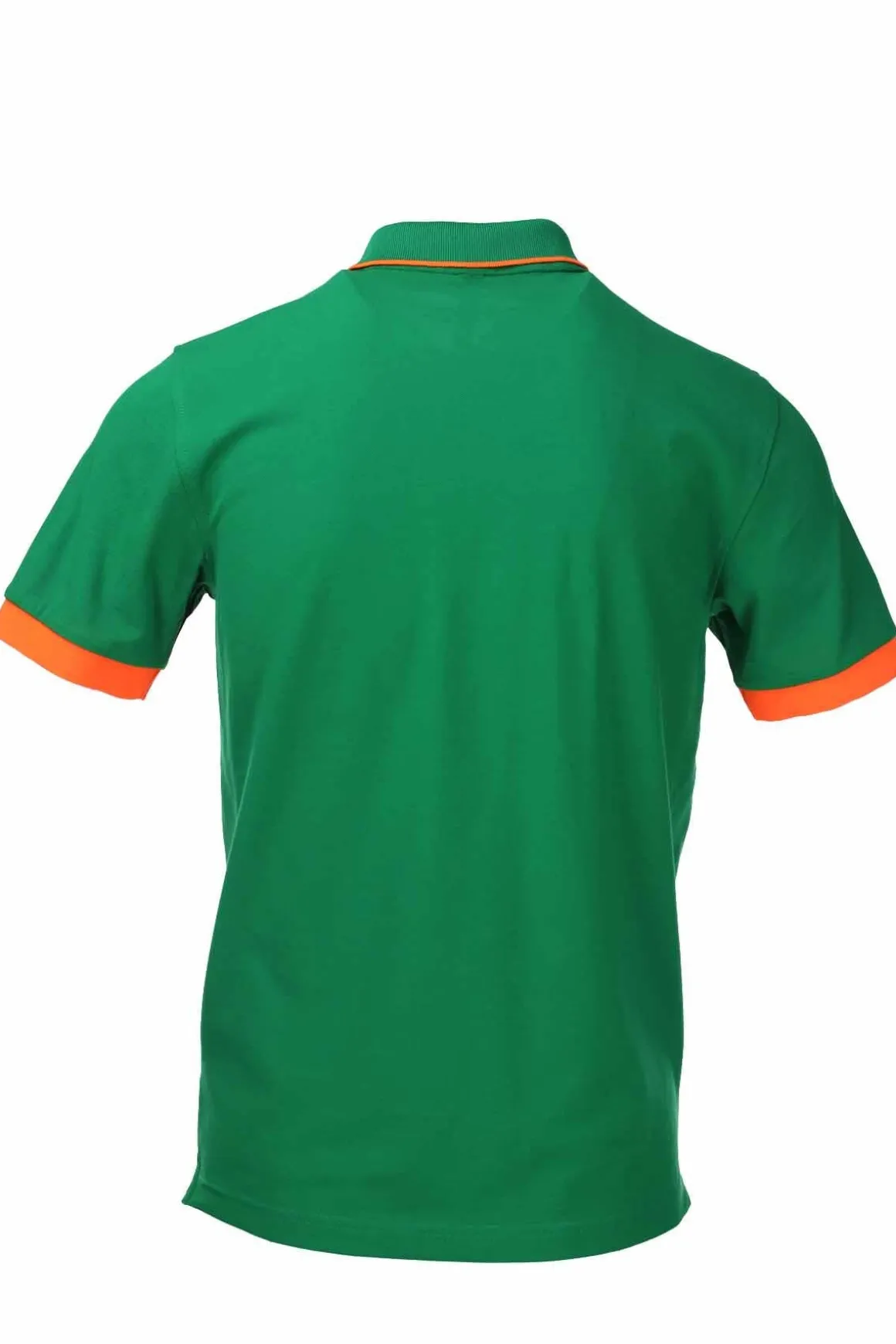 Polo mezza manica bordo profilo fluo