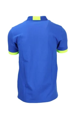 Polo mezza manica con dettagli e logo fluo