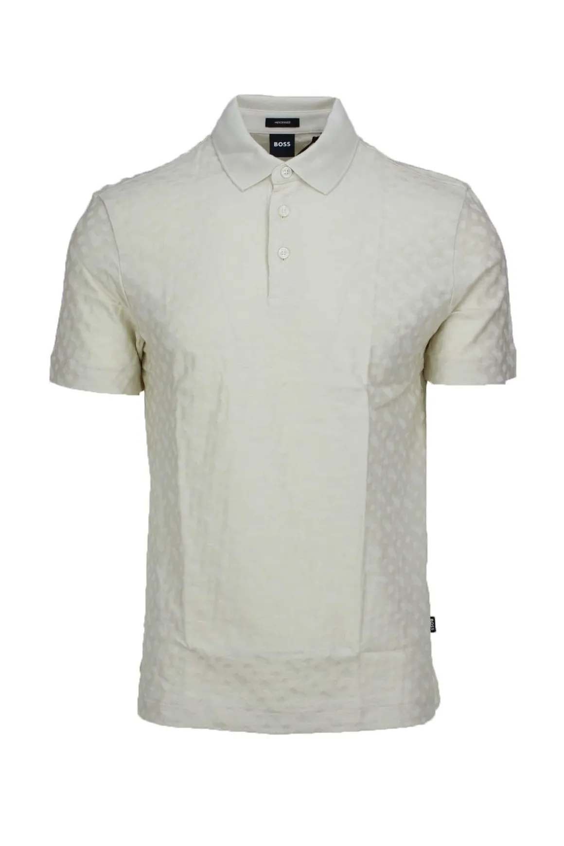 Polo mezza manica con monogrammi Boss