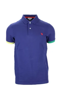 Polo mezza manica con profili in colorati