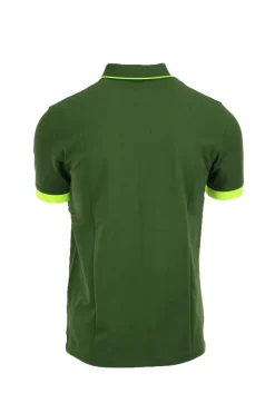 Polo mezza manica con profili fluo