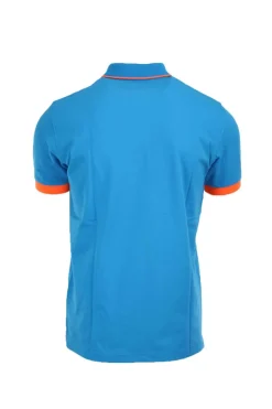 Polo mezza manica con profili fluo