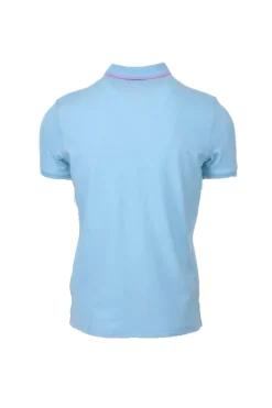 Polo mezza manica con profili in contrasto