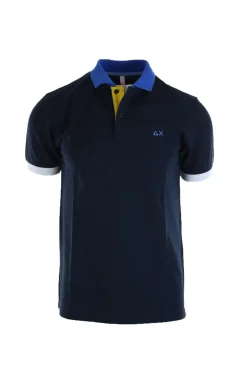 Polo mezza manica dettagli multicolor