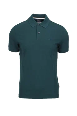 Polo mezza manica in cotone piquet con logo