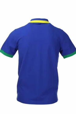 Polo mezza manica piquet bordi colorati