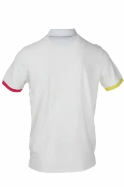 Polo mezza manica profili multicolor