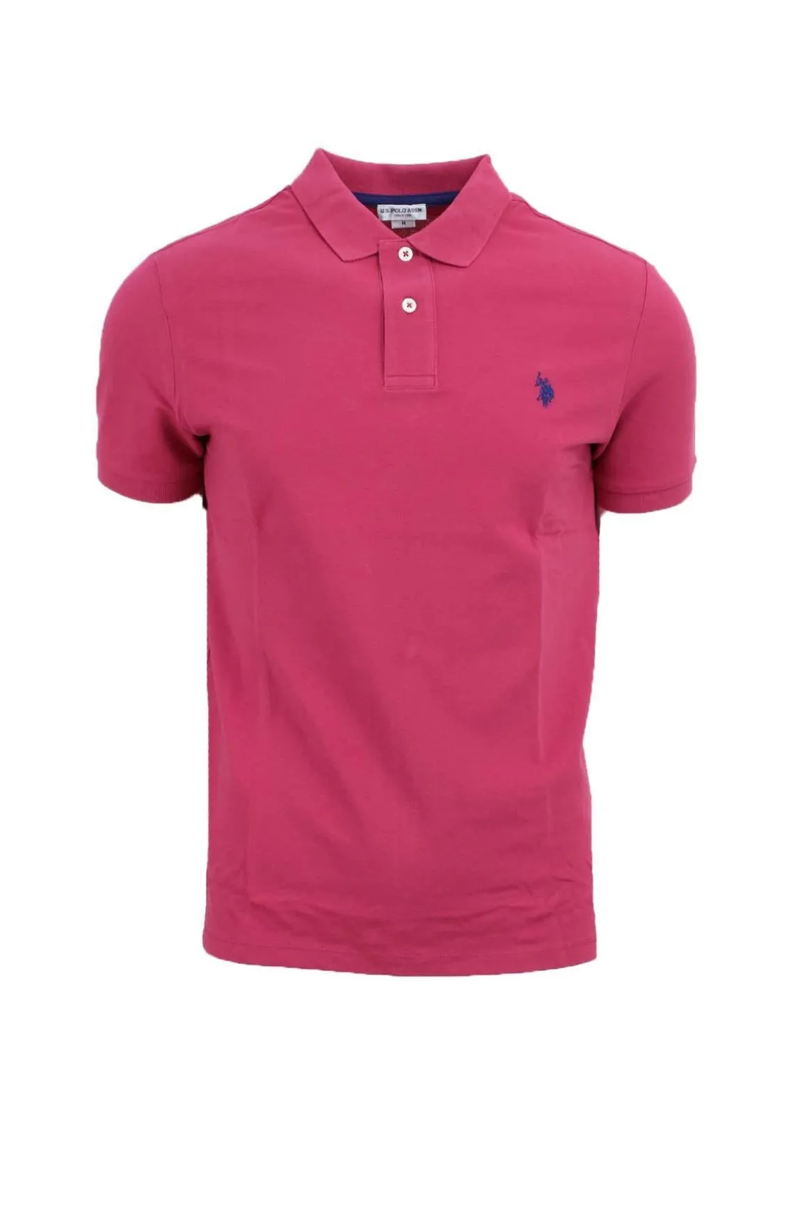 Polo mezza manica tinta unita con logo