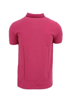 Polo mezza manica tinta unita con logo