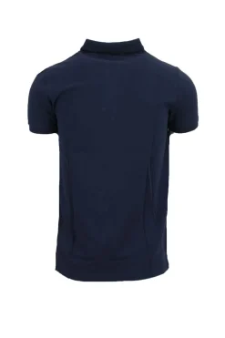 Polo mezza manica tinta unita con logo