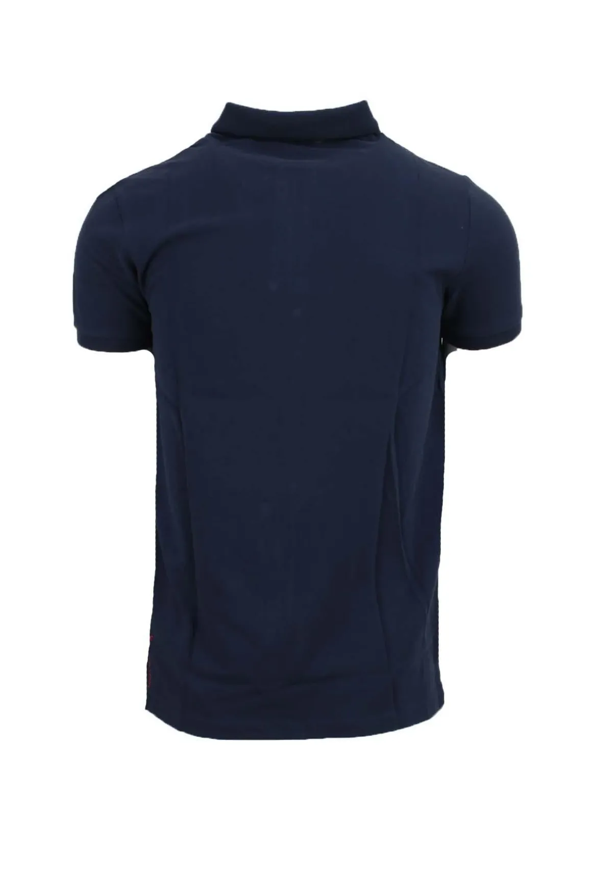 Polo mezza manica tinta unita con logo