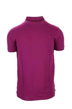 Polo mezza manica tinta unita con logo