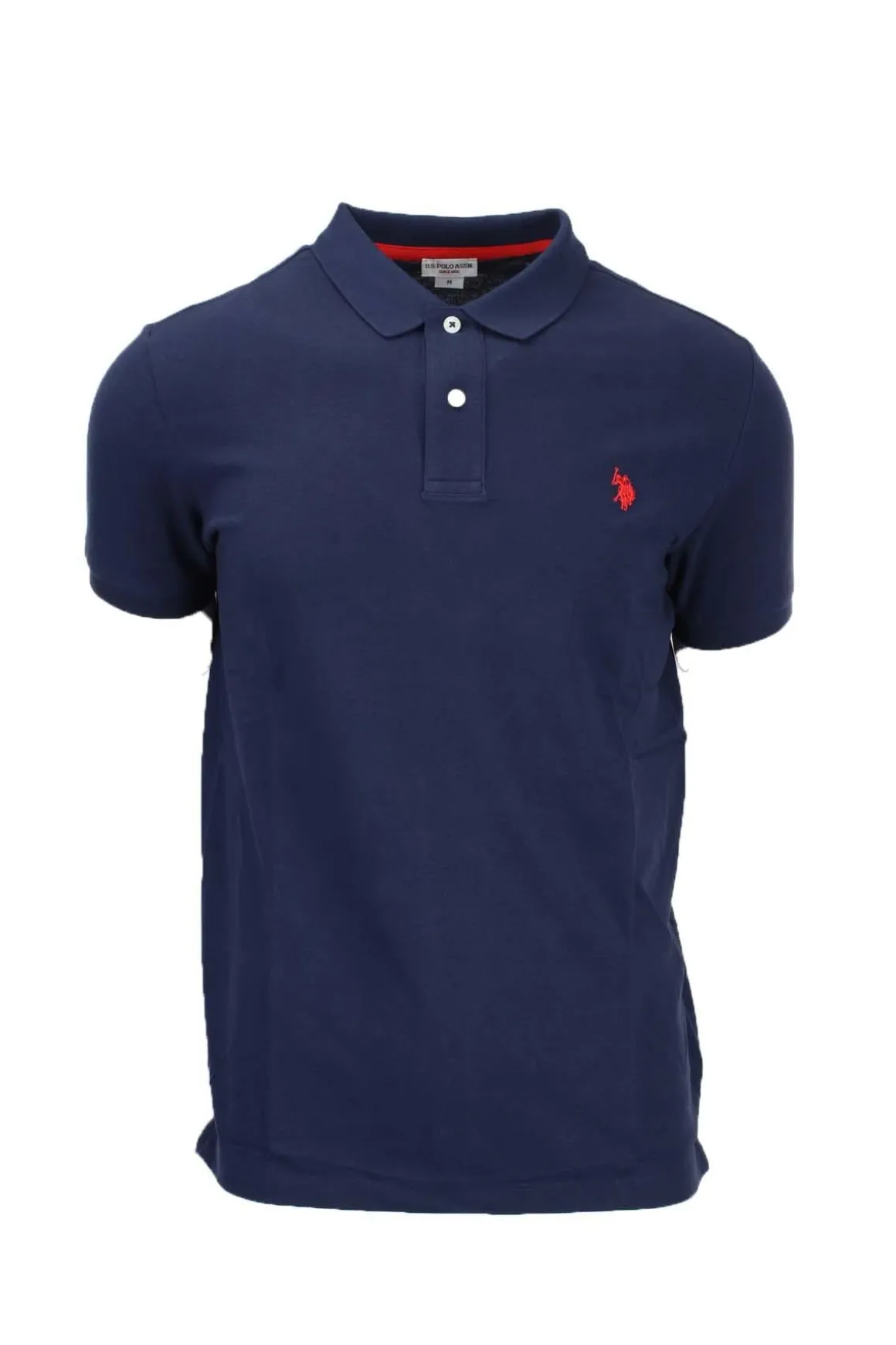 Polo mezza manica tinta unita con logo