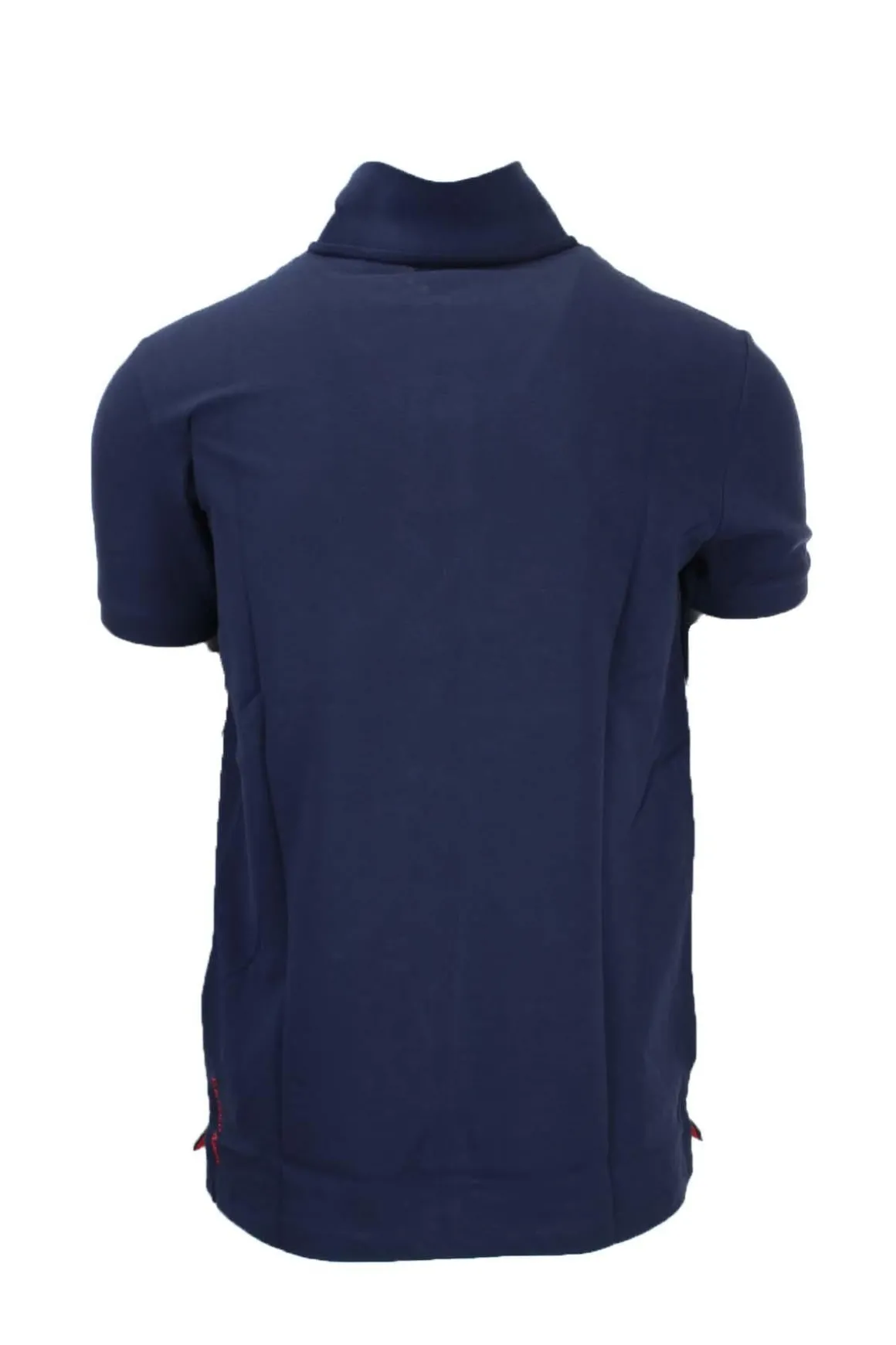 Polo mezza manica tinta unita con logo