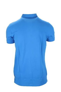 Polo mezza manica tinta unita con logo