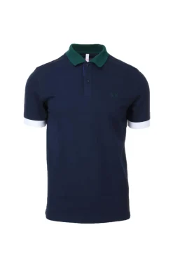 Polo mezza manica uomo dettagli in contrasto