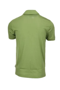 Polo mezza manicain cotone e lino con zip