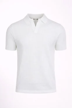 Polo Uomo Cotone Lino Tennis Righe