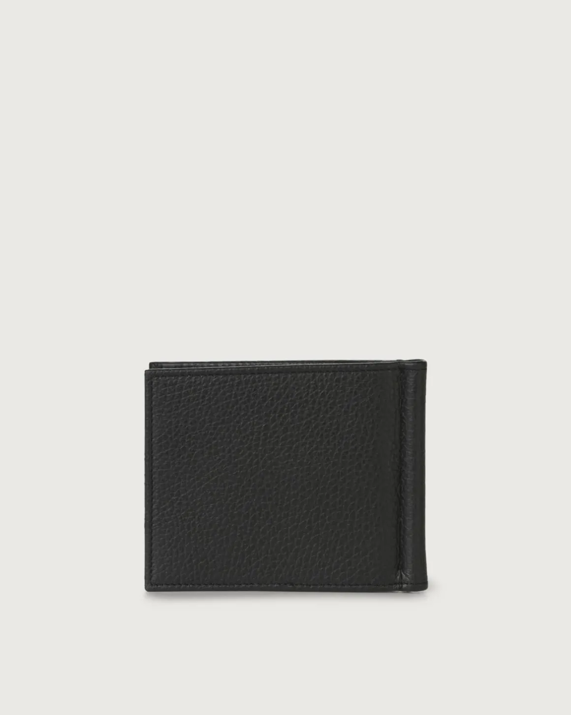 Portafoglio in pelle con clip ferma-banconote