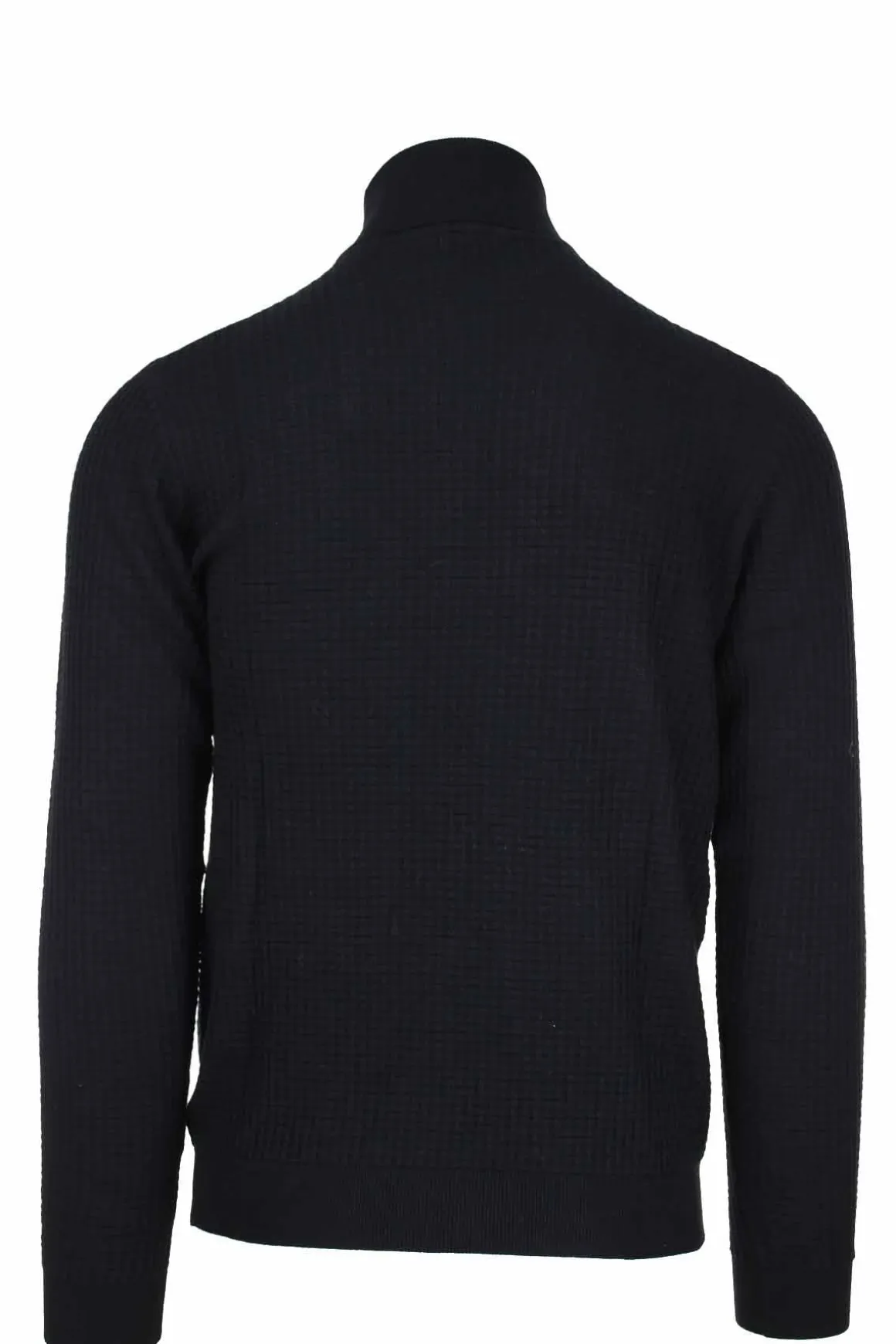 Pullover dolcevita con intarsi