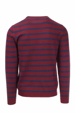 Pullover girocollo a righe