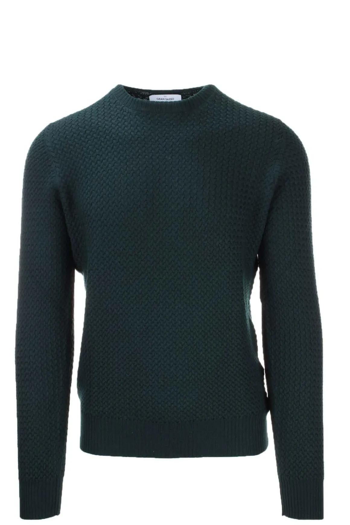 Pullover girocollo microtrecce