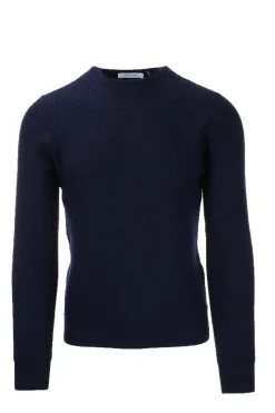 Pullover girocollo microtrecce