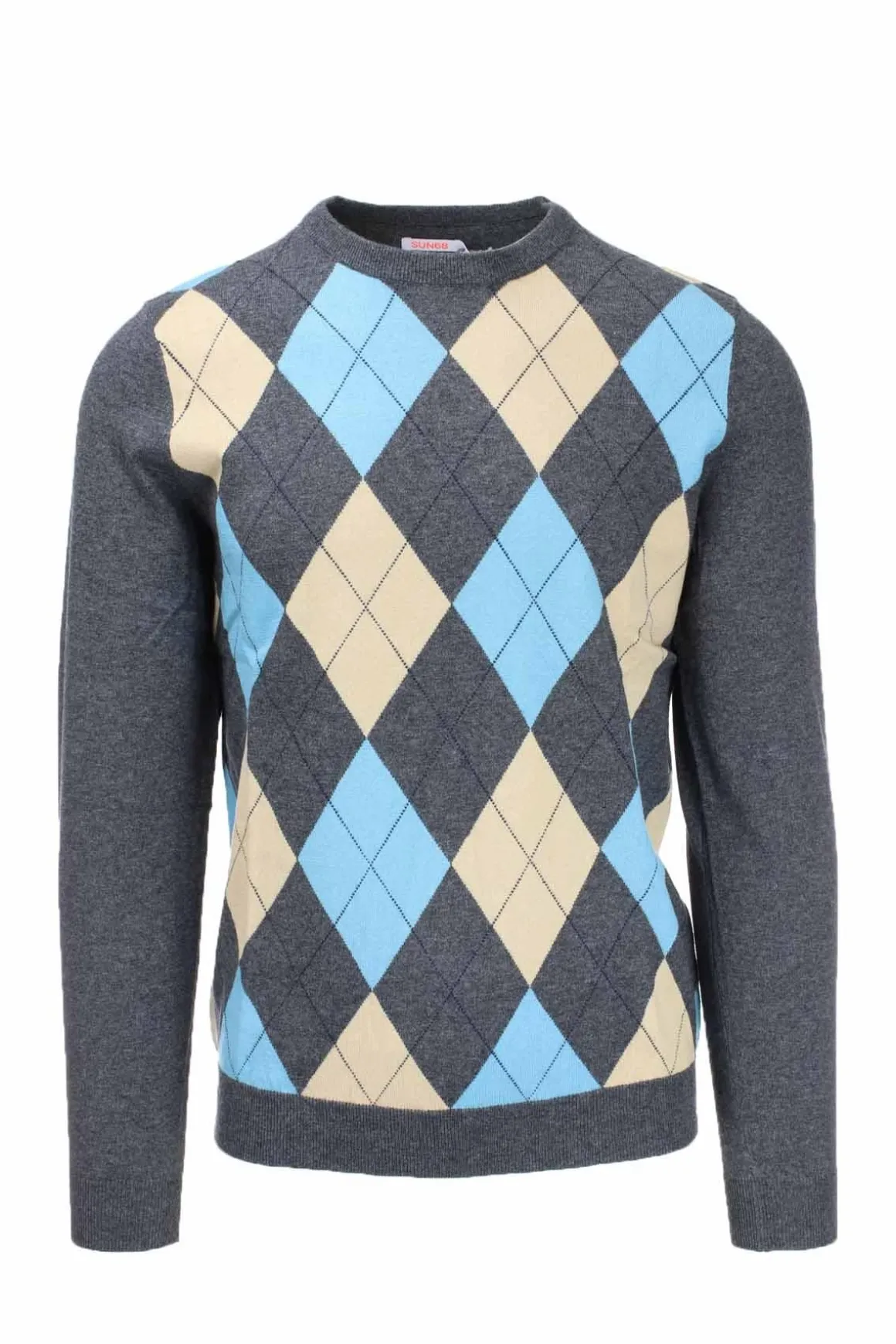 Pullover girocollo rombi