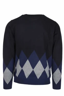 Pullover girocollo rombi