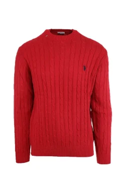 Pullover girocollo trecce