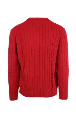 Pullover girocollo trecce