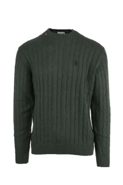 Pullover girocollo trecce