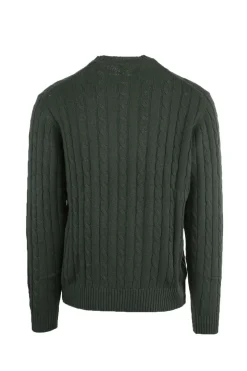 Pullover girocollo trecce