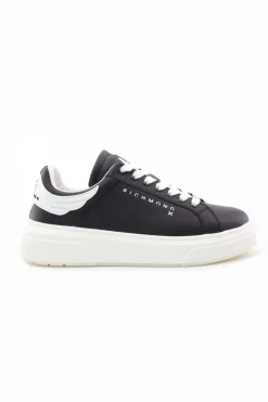 Sneaker in pelle liscia con logo