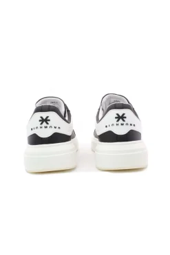 Sneaker in pelle liscia con logo