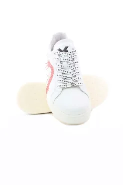 Sneaker in pelle liscia con logo in contrasto Richmond