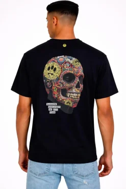 T-Shirt con stampa Teschio retro greatest of all time