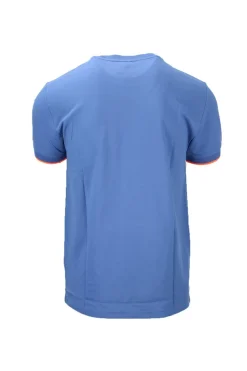 T-Shirt con taschino in cotone piquet dettagli fluo