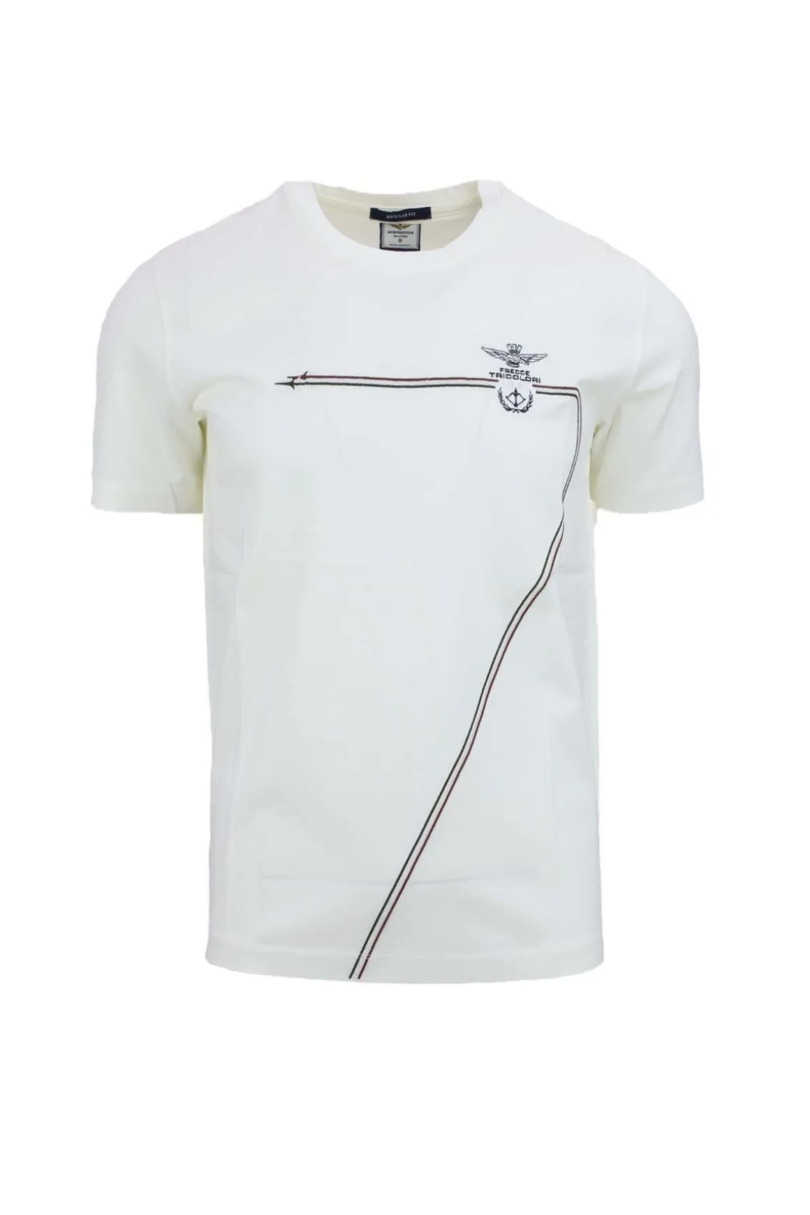 Tshirt frecce tricolori con scie ricamate