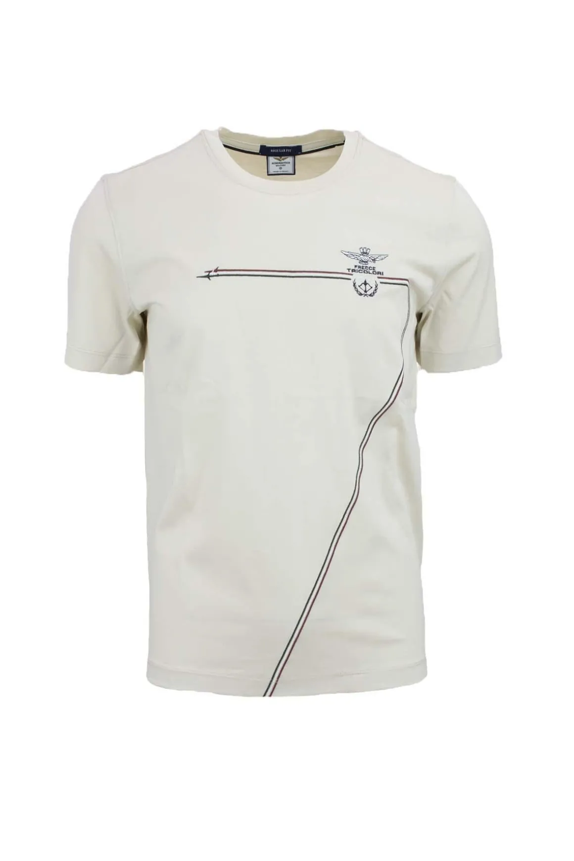 Tshirt frecce tricolori con scie ricamate