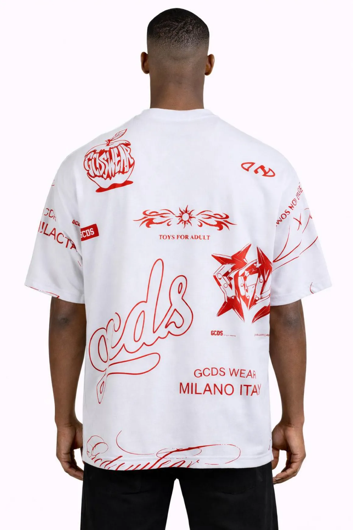 T-Shirt hall over history Grafica Rossa