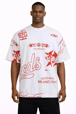 T-Shirt hall over history Grafica Rossa