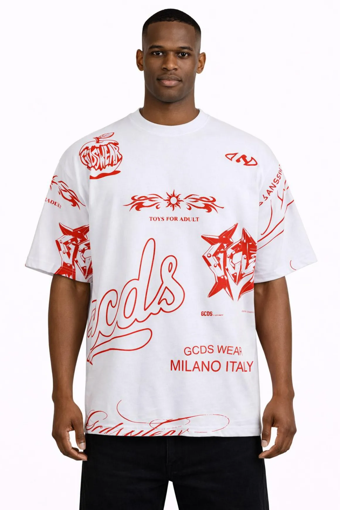 T-Shirt hall over history Grafica Rossa