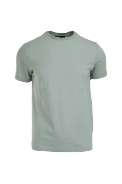 Tshirt in piquet stretch di cotone e seta