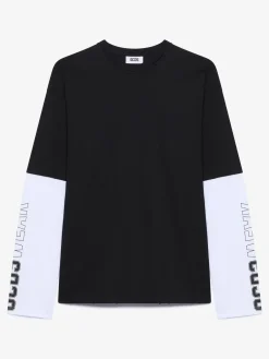 T-Shirt manica lunga con stampa GCDS WEAR