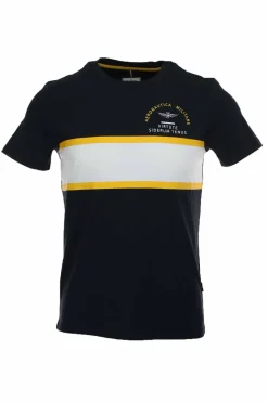 T-shirt mezza manica banda centrale